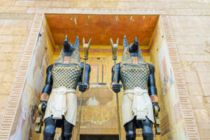 Holy Land tour picture of New York travellers on the biblical journey of Moses in Egypt
